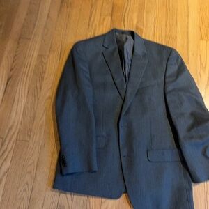 Oscar De La Renta Gray Grey Wool Striped Blazer with free pants!